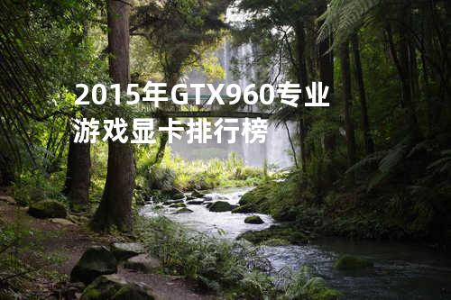 2015年GTX960专业游戏显卡排行榜
