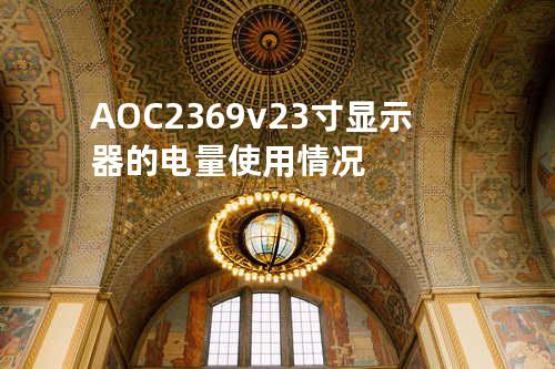 AOC 2369v 23寸显示器的电量使用情况