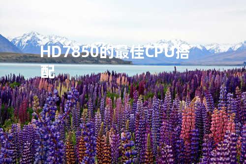 HD7850的最佳CPU搭配